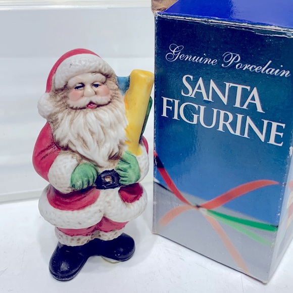 Ceramic Santa figurine vintage 3.25” - Picture 6 of 14